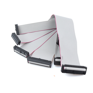 Conector IDC de 6, 8, 10, 12, 14, 16, 20, 24, 26, 30, 34, 40, 50, 60, 64 pines con paso de 2.54 mm, conjunto de cable plano gris, cable plano IDC - Product Image 4