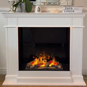 <span class=keywords><strong>Chimenea</strong></span> Eléctrica Moderna Personalizada de 600 mm con Control Remoto, Material de Acero, Estilo <span class=keywords><strong>Cassette</strong></span> Negro - Product Image 2