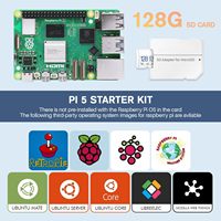Kit Raspberry Pi 5 (5.ª Generación) con Memoria de 4GB/8GB, Placa de Desarrollo Basada en Arm Cortex-A76, 5 Núcleos