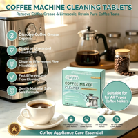 Tablettes de nettoyage professionnelles pour machine à café, détartrage en profondeur, tablettes dégraissantes pour expresso