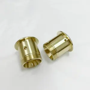 Precision Machining Part Lathe Machining Brass Copper Parts Female Male Screw Nut Cnc Brass Machining Parts