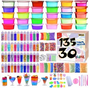 Slime Supplies <strong>Kit</strong> 135 Pack <strong>Making</strong> <strong>Kit</strong> 30 Crystal Slime Glitter Jars Charms Sugar <strong>Paper</strong> Foam Beads Slime <strong>Kit</strong> - Product Image 6