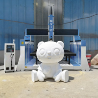 Machine de fraisage et de gravure CNC 5 axes, servomoteur Syntec 12 kW, pour sculpture de mousse de polystyrène de grande taille, gravure sur bois et usinage de pièces.