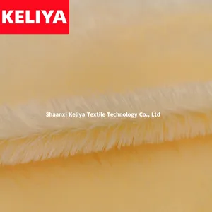 KELIYA Wholesale Long Pile Faux Fur Plush Comfortable Fleece Fabric 20mm PV Plush Fabric