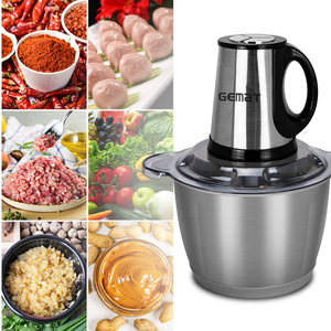 Picadora de Carne Eléctrica Gemar de 1L y 3L, Procesador de Alimentos para Bebés Multifuncional de Acero Inoxidable, Licuadora de Cocina Doméstica - Product Image 3