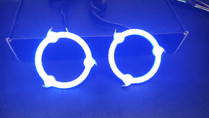 Nuevo Ojo <span class=keywords><strong>de</strong></span> Ángel RGB color persiguiendo LED Sharingan halos flow Series 2PCS - Product Image 3