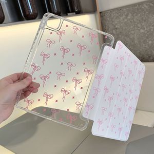 Funda Protectora para Tablet de TPU Transparente con Diseño de Patrón Personalizado Estilo Tri-Fold Ins para <span class=keywords><strong>iPad</strong></span> Pro 11 2024 2025 con Ranura para Lápiz - Product Image 4