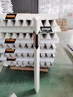 Réflecteur routier triangulaire flexible de type colonne, profil du fabricant, marque blanche, pilier en PVC, garde-corps d'autoroute, réflecteur en PVC