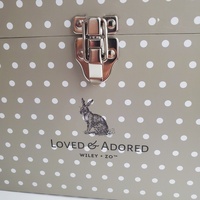 Boîte cadeau rigide en carton avec poignée, design créatif, taille personnalisée, pour vêtements de bébé