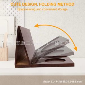 Estantería creativa de madera maciza, decoración triangular para el hogar, decoración de escritorio, de alto valor, multifuncional, minimalista - Product Image 3
