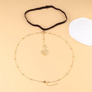 Cadena de pierna estilo europeo-americano con diseño de serpiente para mujer, joyería bohemia para el cuerpo, cadena de moda para fiesta, multicapa, plata tibetana, animal - Product Image 4