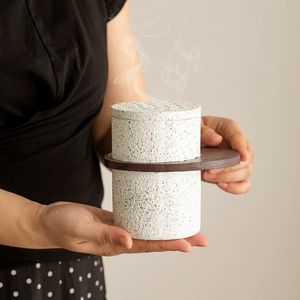 Middle Eastern Style Aromatherapy Burner with Glass <strong>Briquettes</strong> and Screw Cap Resin Incense Burner Living Room Desktop Decoration - Product Image 2