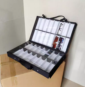 Kính máy phụ kiện quang học hành lý Kính mát hiển thị trường hợp lưu trữ Kính mắt hộp hiển thị xách tay foldaway thuận tiện - Product Image 5