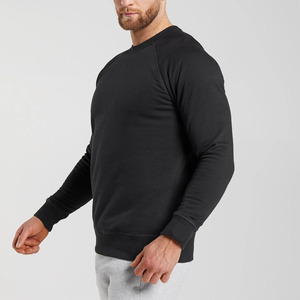Tùy Chỉnh Của Nam Giới Mỏng Phù Hợp Với Áo Với Raglan Tay Áo Crewneck Gân Hem Còng In Mô Hình <span class=keywords><strong>Polyester</strong></span>/Cotton Cho Mùa Thu Mùa - Product Image 4