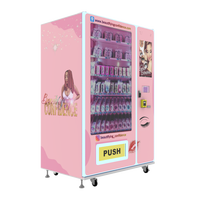 Distributeur automatique de cils de cheveux à double écran personnalisé et populaire distributeur automatique de produits de beauté intelligents à vendre