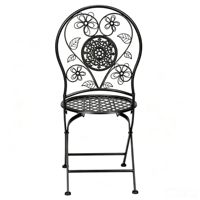 Chaise pliante décorative de style bistrot français, chaise de jardin en métal pour terrasse, chaise d'extérieur pour mariage, événement, banquet, usage commercial