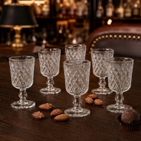 60ml Kristalheldere shotglaasje van sodakalkglas met steel, groothandel barartikelen voor likeurstasting, hotel, restaurant