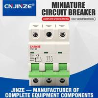 Disjoncteur miniature (MCB) domestique DZ47-63, capacité de coupure 6KA, disjoncteur à air, montage sur rail DIN, protection IP20