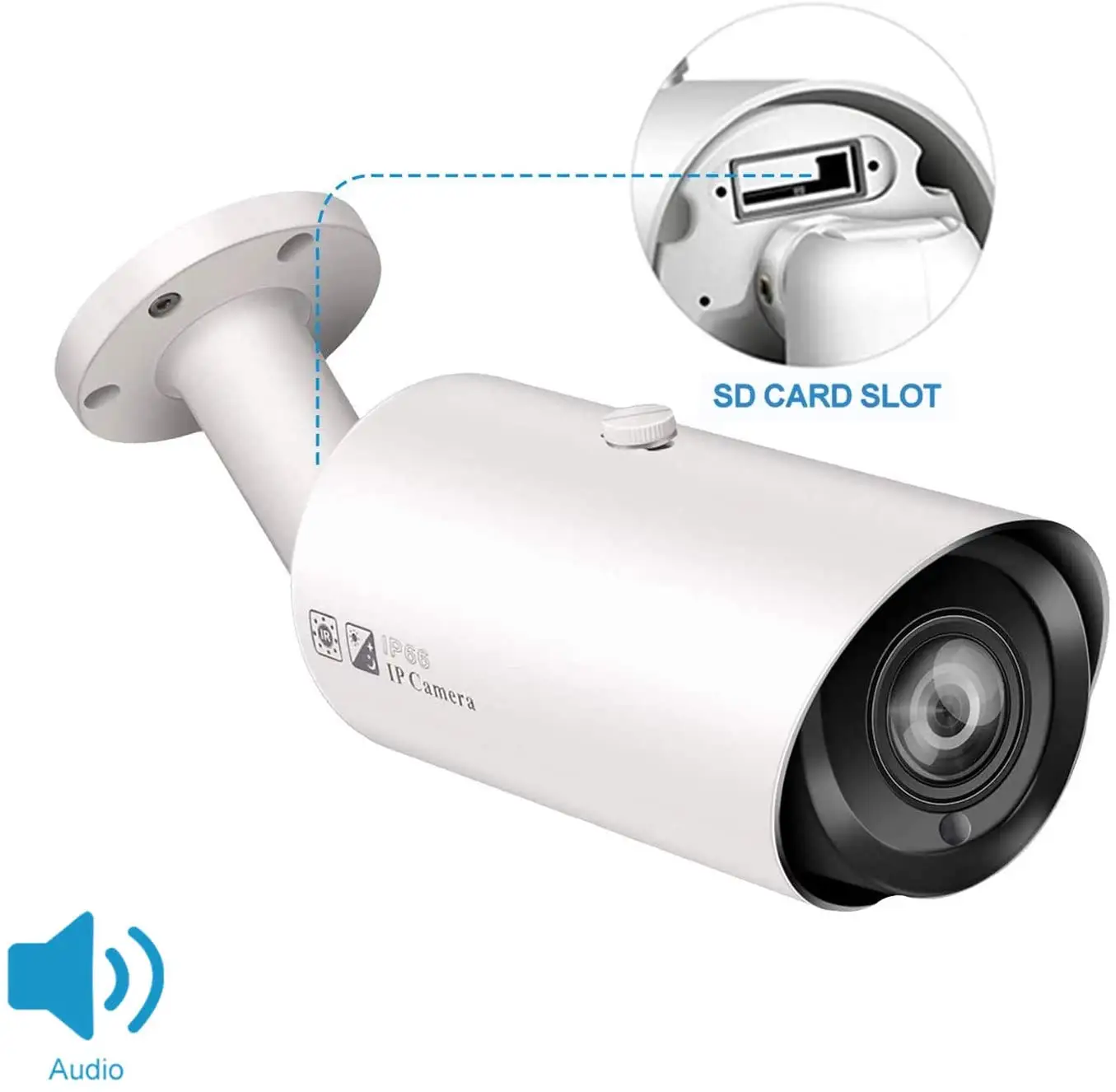 Outdoor Ip Camera 5MP Outdoor AI Bullet Outdoor IP POE Camera With Varifocal Lens And Motion Detection And Human Body Detection