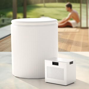 Portable Cooler Water Cooling Hot <b>Wifi</b> Machine 0.3/1/2HP Ice Bath Recovery Cold Plunge Chiller With Filter and Remote Control - Product Image 4