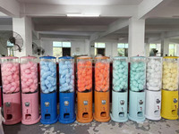 Distributeur automatique de capsules en plastique de grande taille (75-100 mm), machine à jouets à pièces, construction en acier, système de paiement par jeton, distributeur d'autocollants
