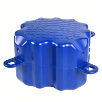 Plateforme modulaire flottante en plastique HDPE pour pontons, résistante à la chaleur et au froid, capacité de charge 350 kg/m, pour bateaux et jet-skis, moulée par injection