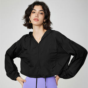 कस्टम आयोगा स्पोर्टी योग सबसे ऊपर कस्टम लोगो ज़िप लंबी आस्तीन फिटनेस योग कपड़े खेल महिला जिम जैकेट - Product Image 6