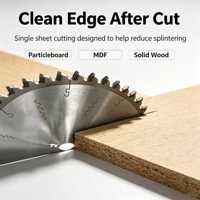 Lame de scie circulaire TCT XB 12 pouces 72 dents anti-éclats pour la découpe de panneaux de particules, MDF et bois massif