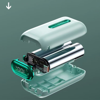 Fuente de alimentación móvil portátil de gran capacidad Mini banco de energía 10000mAh Cargador portátil 20W bancos de energía con cables incorporados