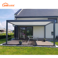 Fabricant JHR kits de toit de pergola en aluminium pour le jardin couverture de patio gazebo persiennes auvent de toit pergolas