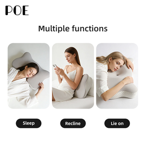Almohada Cervical Ortopédica <span class=keywords><strong>de</strong></span> Espuma Viscoelástica, Transpirable, Ergonómica, Terapéutica, con Forma <span class=keywords><strong>de</strong></span> Mariposa, para el Insomnio, en Oferta - Product Image 3