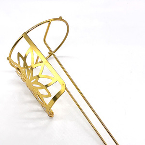 Portarotolo da tavolo in ferro battuto, creativo, dorato, stile nordico, per cucina e casa - Product Image 4