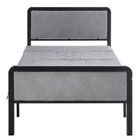 Lit pliant avec matelas, lit pliant en métal Queen, lit pliant double pour usage domestique, forte capacité de charge