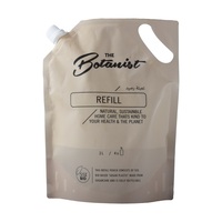 Pochette à bec de recharge en papier kraft biodégradable écologique pour savon liquide, huile pour le corps, lotion, crème pour les mains, emballage de soins de la peau