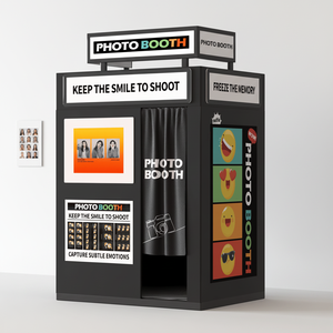 Cabina Fotografica All-in-One in Metallo con Schermo Sollevabile e Wi-Fi per Centri Commerciali, Negozi ed Eventi a <span class=keywords><strong>Noleggio</strong></span> - Product Image 1