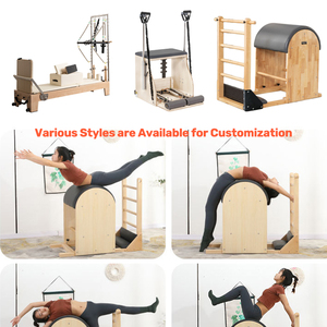 Correttore Spinale Professionale per Pilates, per Allenamento del Core e Correzione della Postura, in <span class=keywords><strong>Legno</strong></span>, per Studio e Uso Domestico - Product Image 2