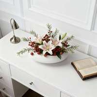 Vase à fleurs en céramique mate écologique haut de gamme avec design personnalisable Esthétique moderne Ornement de table d'intérieur