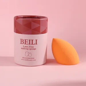 BEILI Custom Logo Egg Makeup Blender Manufacturer Pink Face Black Latex Free Wholesale Sponge Makeup Sponge
