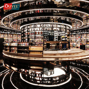 Nueva decoración escaparate muebles escolares estante al por menor estantes para libros biblioteca <span class=keywords><strong>verde</strong></span> gabinete biblioteca de oficina - Product Image 1