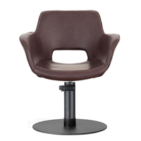 Chaise de coiffure en cuir PU, réglable en hauteur par vérin hydraulique, pivotante à 360°, pour salon de beauté