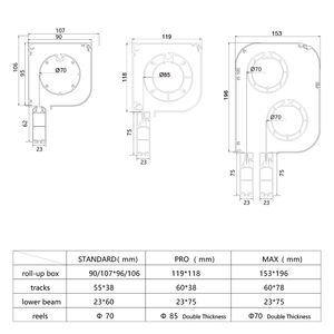 מסלול zip ממונע תריסים חיצונית לתריסים Pvc מודרני לגלגל מרפסת מרפסת פרטיות מסך רולר חוצות - Product Image 5
