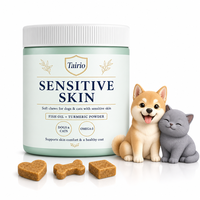 Friandises Tendres Quotidiennes pour Chiens et Chats Contre les Allergies : Curcuma, Quercétine, Huile de Poisson – Pour Allergies Environnementales, Peau et Pelage – Qualité Supérieure, Sûres, Marque Blanche