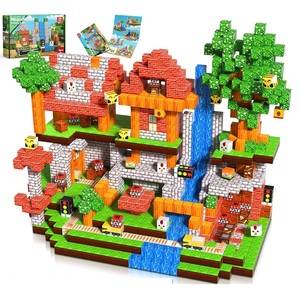 Ensemble de blocs de construction magnétiques, cubes magnétiques, jouets éducatifs pour enfants, ensembles de tuiles magnétiques STEM - Product Image 1