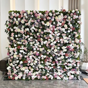 Festival Ready Floral <b>Flower</b> Wall Rustic Floral Panel <b>Artificial</b> <b>Flower</b> Backdrop For Party Wedding Outdoor Event - Product Image 4