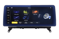 Radio Mobil Multimedia Android 12.3 Inci untuk BMW X1 X3 F25 X4 F26 X5 X6 2013-2017 Layar Sentuh IPS Headunit Otomatis LHD&RHD