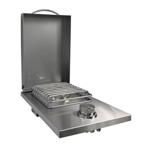 Grille de cuisson latérale encastrable moderne en acier inoxydable 304 de qualité supérieure pour barbecue à gaz avec minuterie mécanique à usage commercial - Product Image 2