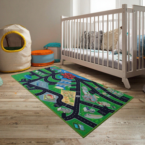 Grand <span class=keywords><strong>tapis</strong></span> de jeu de voiture City Life pour enfants <span class=keywords><strong>tapis</strong></span> de jeu de carte routière pour chambre de bébé <span class=keywords><strong>tapis</strong></span> de jeu éducatif pour système de circulation - Product Image 2