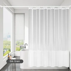 PEVA Silk Grain <strong>Shower</strong> <strong>Curtain</strong> Translucent <strong>Lining</strong> Waterproof Bathtub Bathing Cover Bathroom Bath <strong>Curtains</strong> Liner Home Decor - Product Image 3