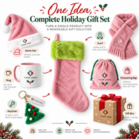Chaussette de Noël personnalisée avec logo, en fausse fourrure, avec revers, à suspendre, 45 cm, grande taille, sac cadeau de Noël, vente en gros