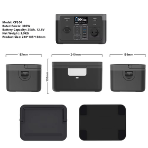 สถานีไฟฟ้าพกพา LiFePO4 กำลังไฟ 300W 600W 1200W ยอดนิยม พร้อมช่องจ่ายไฟ AC DC USB สำหรับการตั้งแคมป์กลางแจ้ง - Product Image 5